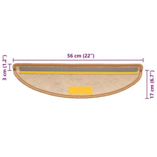 Samoljepljivi otirači za stube 15 kom 56x17x3 cm boja sisala - orange 56 x 17 x 3 cm 15 Cijena
