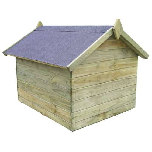Vrtna kućica za pse od impregnirane borovine s pomičnim krovom Cijena