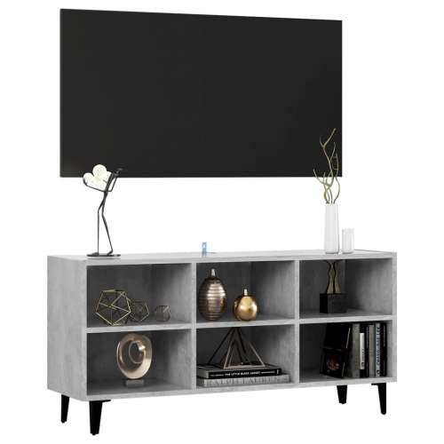 TV ormarić s metalnim nogama siva boja betona 103,5x30x50 cm - Beton siva 1 103.5 cm Cijena