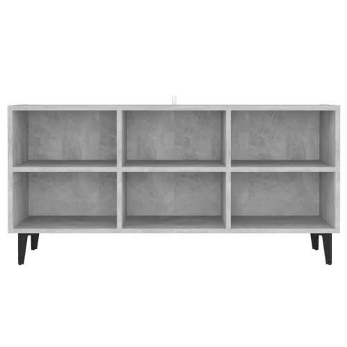 TV ormarić s metalnim nogama siva boja betona 103,5x30x50 cm - Beton siva 1 103.5 cm Cijena