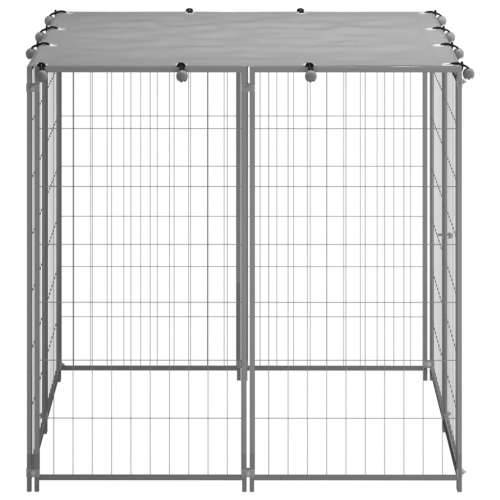 Kavez za pse srebrni 110 x 110 x 110 cm čelični Cijena