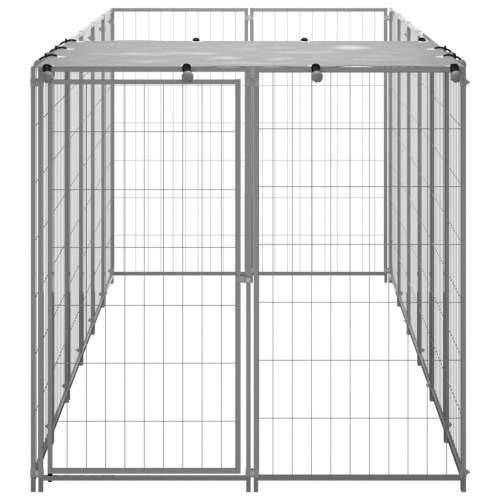 Kavez za pse srebrni 330 x 110 x 110 cm čelični Cijena