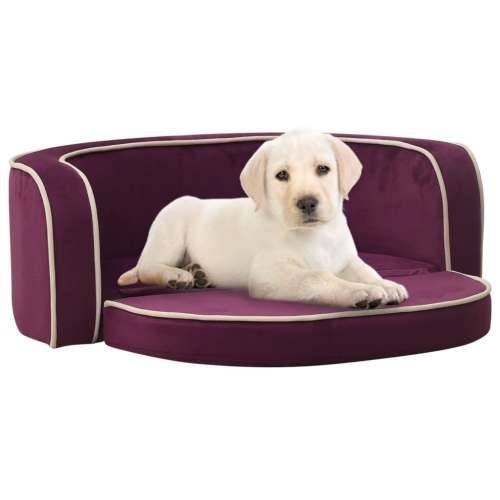 Sklopiva sofa za pse bordo 73x67x26 cm plišana perivi jastuk Cijena