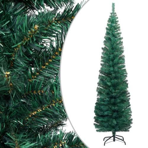 Tanko umjetno osvijetljeno božićno drvce zeleno 210 cm PVC Cijena