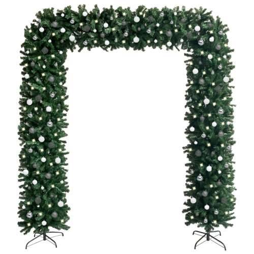 Luk s božićnim drvcem LED sa setom kuglica zeleni 240 cm Cijena