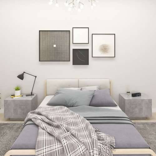 Noćni ormarić boja betona 100 x 35 x 40 cm konstruirano drvo - Beton siva 1 Cijena