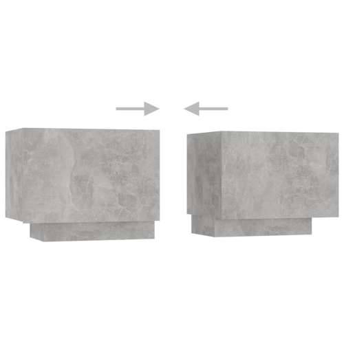 Noćni ormarić boja betona 100 x 35 x 40 cm konstruirano drvo - Beton siva 1 Cijena