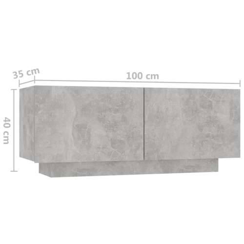 Noćni ormarić boja betona 100 x 35 x 40 cm konstruirano drvo - Beton siva 1 Cijena