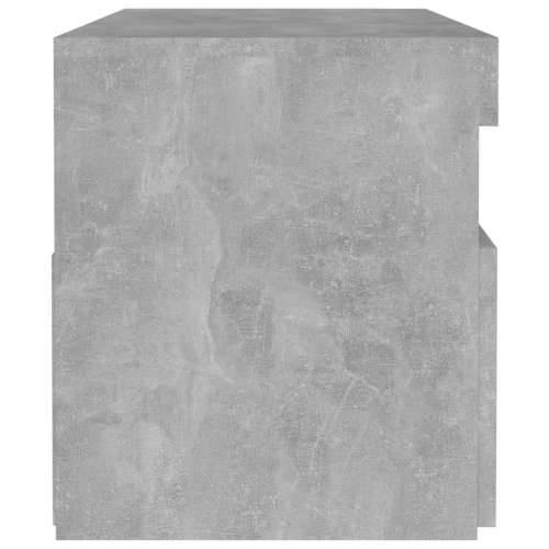 Noćni ormarić LED 2 kom siva boja betona 60x35x40 cm od iverice - Beton siva 2 Cijena