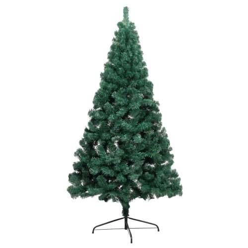Umjetna polovica božićnog drvca sa stalkom zelena 120 cm PVC - Zelena 120 x 68 cm 1 Cijena