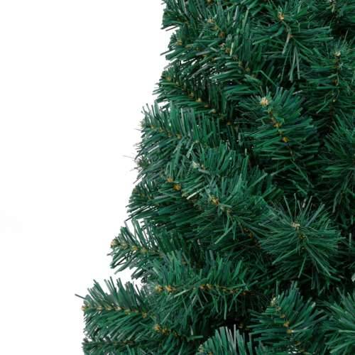 Umjetna polovica božićnog drvca sa stalkom zelena 120 cm PVC - Zelena 120 x 68 cm 1 Cijena