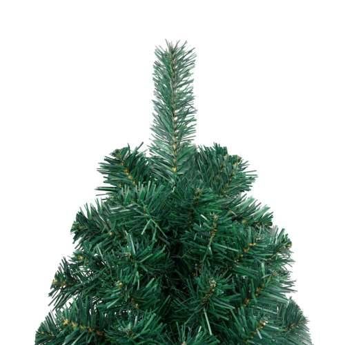 Umjetna polovica božićnog drvca sa stalkom zelena 120 cm PVC - Zelena 120 x 68 cm 1 Cijena