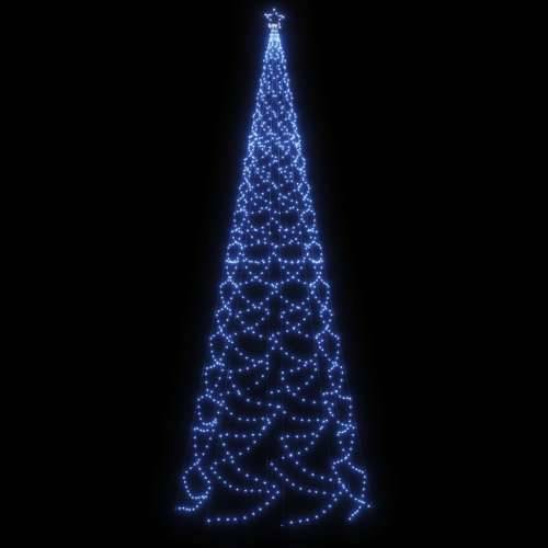 Božićno drvce s metalnim stupom 1400 LED žarulja plave 5 m Cijena