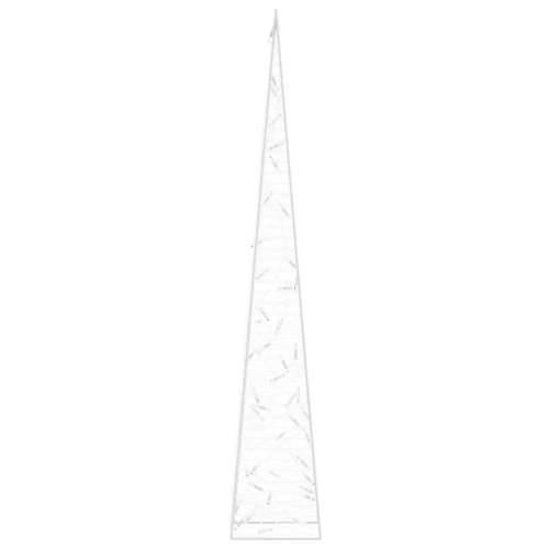 Akrilni ukrasni stožac s LED svjetlima hladni bijeli 90 cm Cijena