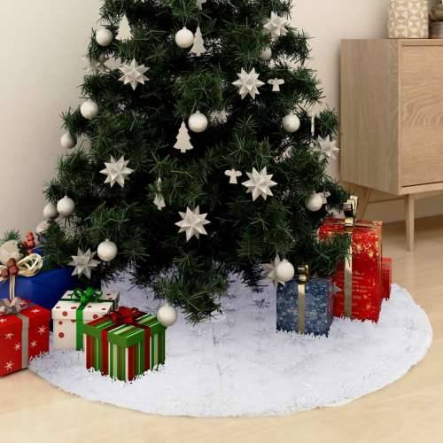 Luksuzna podloga za božićno drvce bijela 90 cm umjetno krzno Cijena