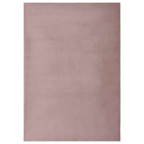 Tepih od umjetnog zečjeg krzna 180 x 270 cm blijedo ružičasti Cijena