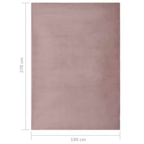 Tepih od umjetnog zečjeg krzna 180 x 270 cm blijedo ružičasti Cijena
