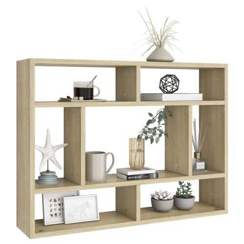 Zidna polica boja hrasta 75 x 16 x 55 cm konstruirano drvo - sonoma hrast 1 Cijena