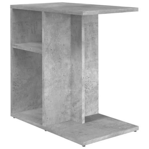 Bočni stolić boja betona 50 x 30 x 50 cm od konstruiranog drva Cijena