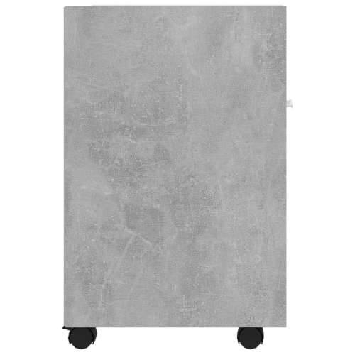 Bočni ormarić s kotačima boja betona 33 x 38 x 60 cm drveni - Beton siva 1 Cijena