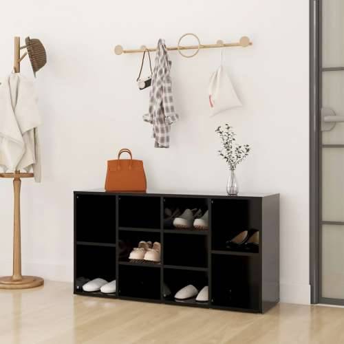 Klupa za cipele crna 103 x 30 x 54,5 cm od konstruiranog drva - Crna 1 Cijena