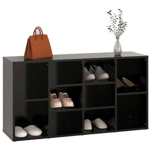 Klupa za cipele crna 103 x 30 x 54,5 cm od konstruiranog drva - Crna 1 Cijena