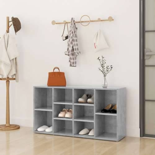 Klupa za cipele boja betona 103x30x54,5 cm konstruirano drvo - Beton siva 1 Cijena