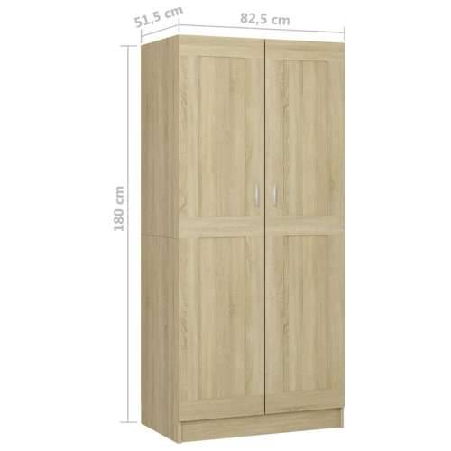 Ormar boja hrasta sonome 82,5 x 51,5 x 180 cm konstruirano drvo - sonoma hrast 1 Cijena