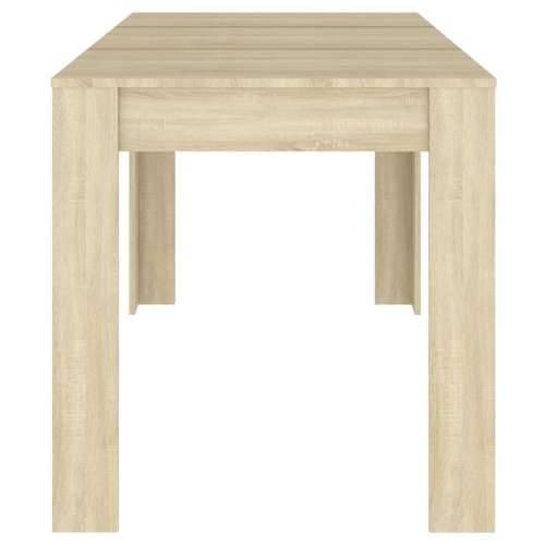 Blagovaonski stol boja hrasta sonome 140 x 74,5 x 76 cm iverica - sonoma hrast 1 Cijena