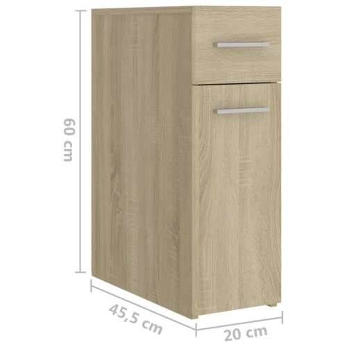 Ormarić za lijekove boja hrasta sonome 20 x 45,5 x 60 cm drveni sonoma hrast 1 Cijena