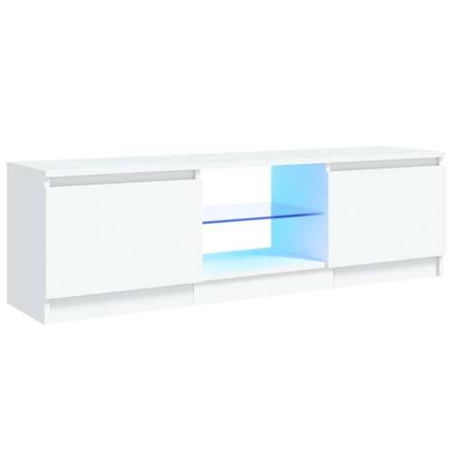 TV ormarić s LED svjetlima bijeli 120 x 30 x 36 cm - Bijela 120 x 30 x 36 cm 1 Cijena