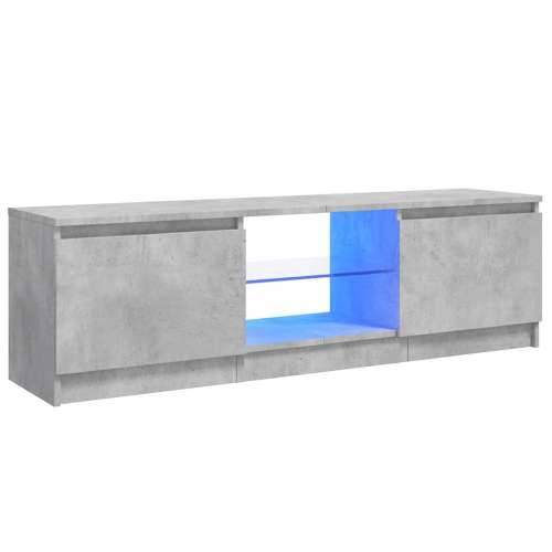 TV ormarić s LED svjetlima siva boja betona 120 x 30 x 36 cm - Beton siva 120 x 30 x 36 cm 1 Cijena