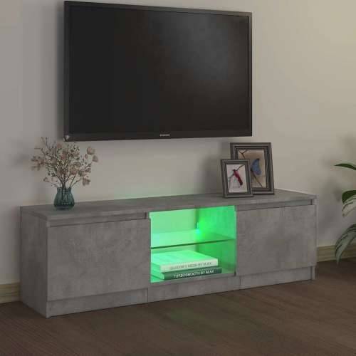 TV ormarić s LED svjetlima siva boja betona 120 x 30 x 36 cm - Beton siva 120 x 30 x 36 cm 1 Cijena