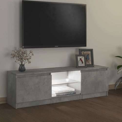 TV ormarić s LED svjetlima siva boja betona 120 x 30 x 36 cm - Beton siva 120 x 30 x 36 cm 1 Cijena