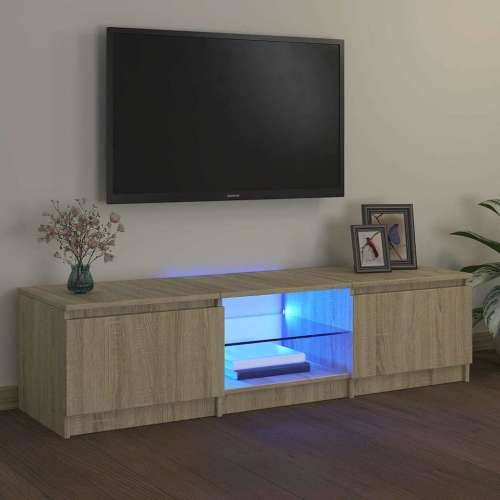 TV ormarić s LED svjetlima boja hrasta sonome 140x40x36 cm - sonoma hrast 140 x 40 x 36 cm 1 Cijena