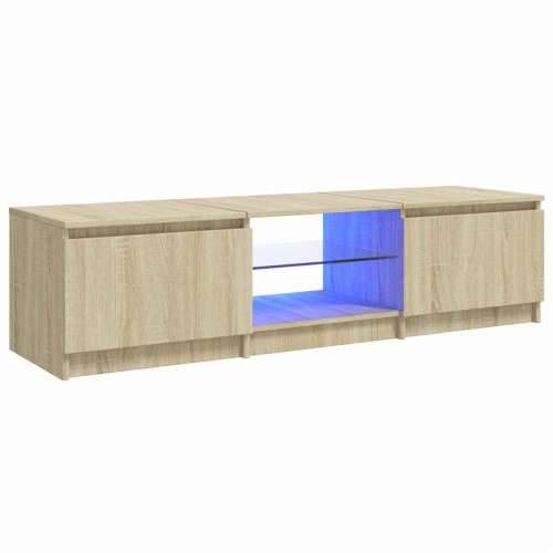TV ormarić s LED svjetlima boja hrasta sonome 140x40x36 cm - sonoma hrast 140 x 40 x 36 cm 1 Cijena