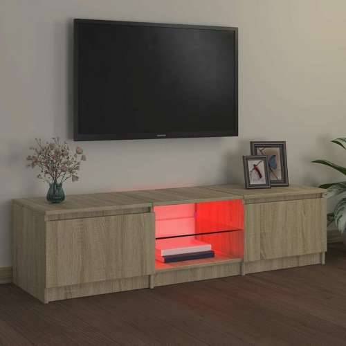 TV ormarić s LED svjetlima boja hrasta sonome 140x40x36 cm - sonoma hrast 140 x 40 x 36 cm 1 Cijena
