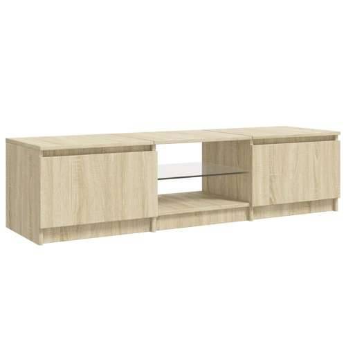 TV ormarić s LED svjetlima boja hrasta sonome 140x40x36 cm - sonoma hrast 140 x 40 x 36 cm 1 Cijena