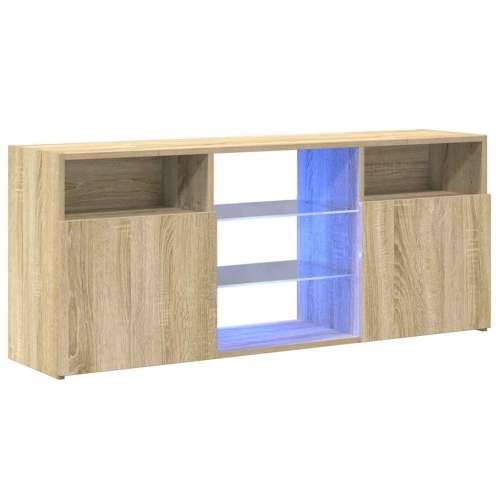 TV ormarić s LED svjetlima boja hrasta sonome 120 x 30 x 50 cm - sonoma hrast 1 Cijena