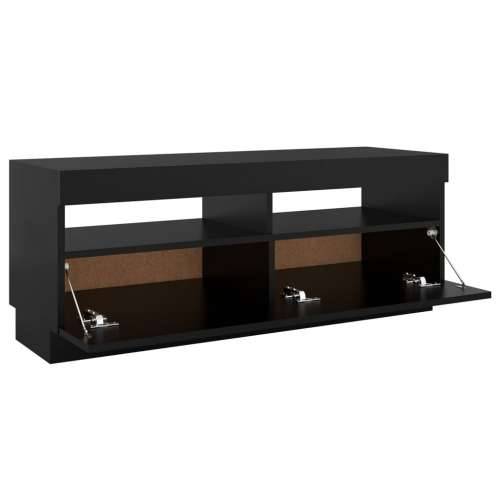 TV ormarić s LED svjetlima crni 100 x 35 x 40 cm - Crna 1 100 cm Cijena