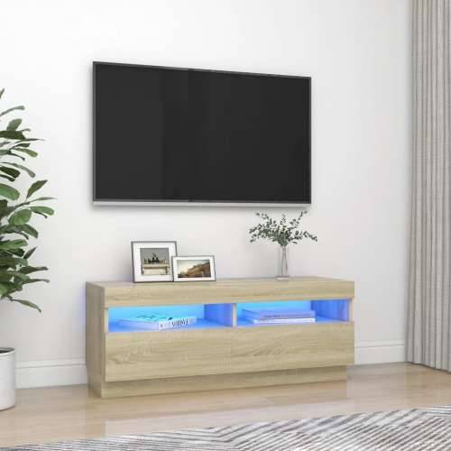 TV ormarić s LED svjetlima boja hrasta sonome 100 x 35 x 40 cm - sonoma hrast 1 100 cm Cijena