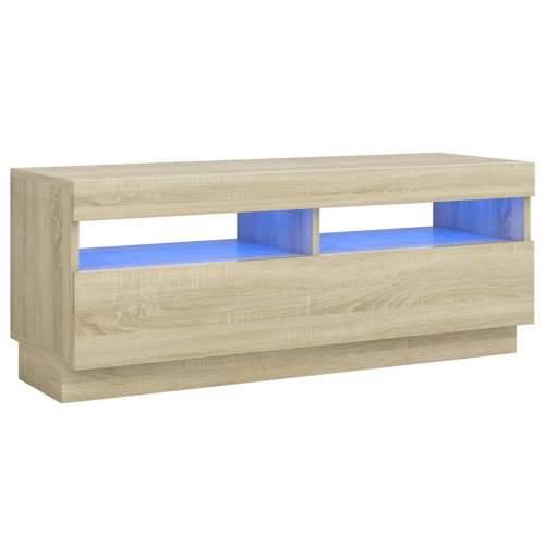 TV ormarić s LED svjetlima boja hrasta sonome 100 x 35 x 40 cm - sonoma hrast 1 100 cm Cijena
