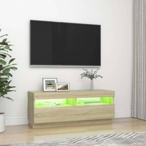 TV ormarić s LED svjetlima boja hrasta sonome 100 x 35 x 40 cm - sonoma hrast 1 100 cm Cijena