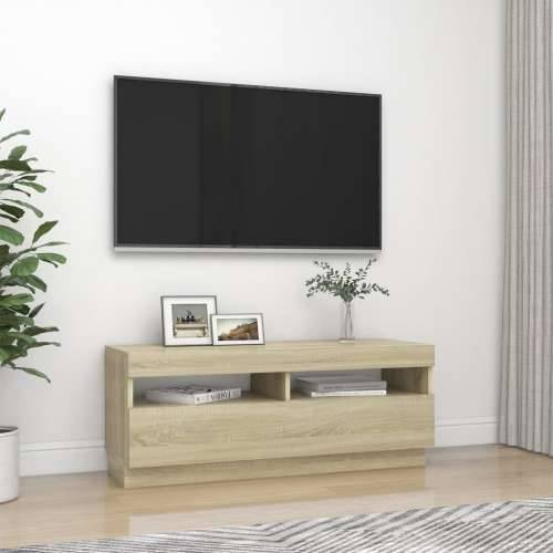 TV ormarić s LED svjetlima boja hrasta sonome 100 x 35 x 40 cm - sonoma hrast 1 100 cm Cijena