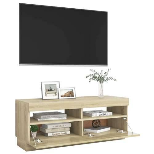 TV ormarić s LED svjetlima boja hrasta sonome 100 x 35 x 40 cm - sonoma hrast 1 100 cm Cijena