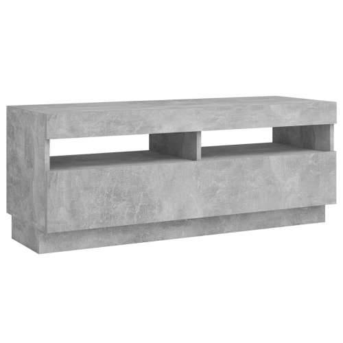 TV ormarić s LED svjetlima siva boja betona 100 x 35 x 40 cm - Beton siva 1 100 cm Cijena