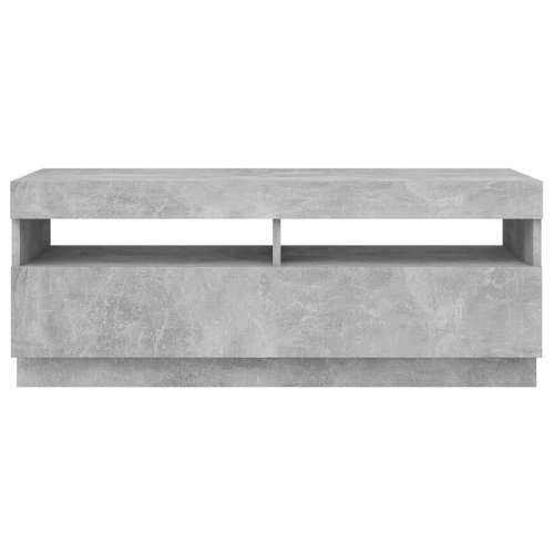TV ormarić s LED svjetlima siva boja betona 100 x 35 x 40 cm - Beton siva 1 100 cm Cijena