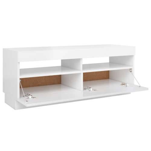 TV ormarić s LED svjetlima visoki sjaj bijeli 100 x 35 x 40 cm Visoko sjajno bijela 1 100 cm Cijena