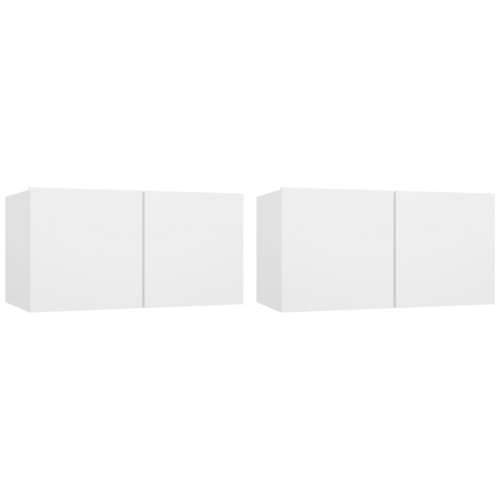 Viseći TV ormarići 2 kom bijeli 60 x 30 x 30 cm - Bijela 2 Cijena