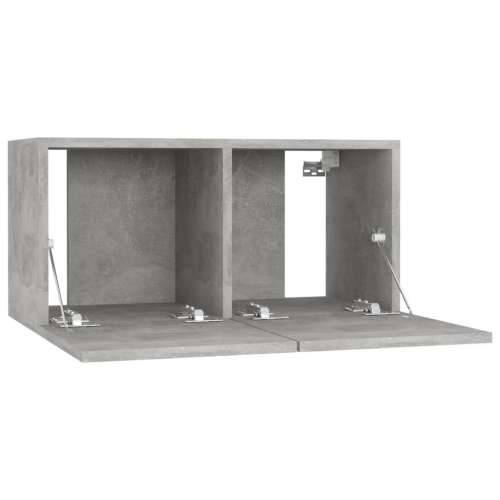 Viseći TV ormarići 3 kom siva boja betona 60 x 30 x 30 cm - Beton siva 3 Cijena
